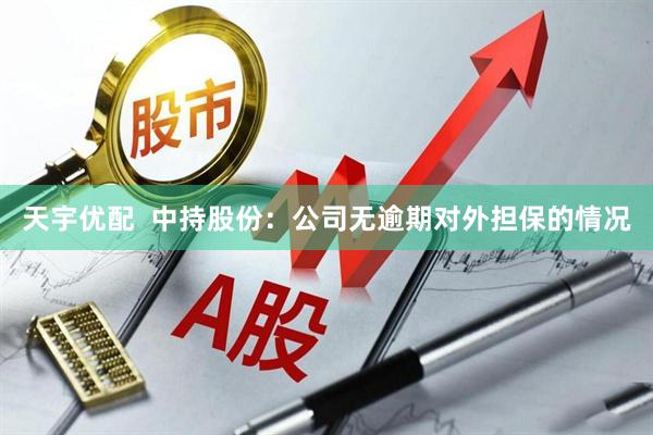 天宇优配  中持股份：公司无逾期对外担保的情况